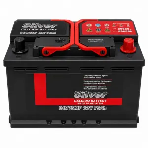Silver Calcium Battery DIN75MF 12V 75Ah